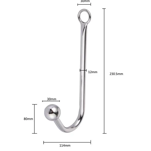 Collar Hook Anal Elegant and with Beaded Cuffs 5334 0528